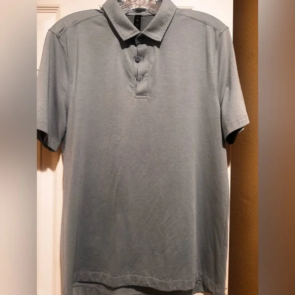 lululemon athletica Men's Slate Polo Shirt - Picture 1 of 3